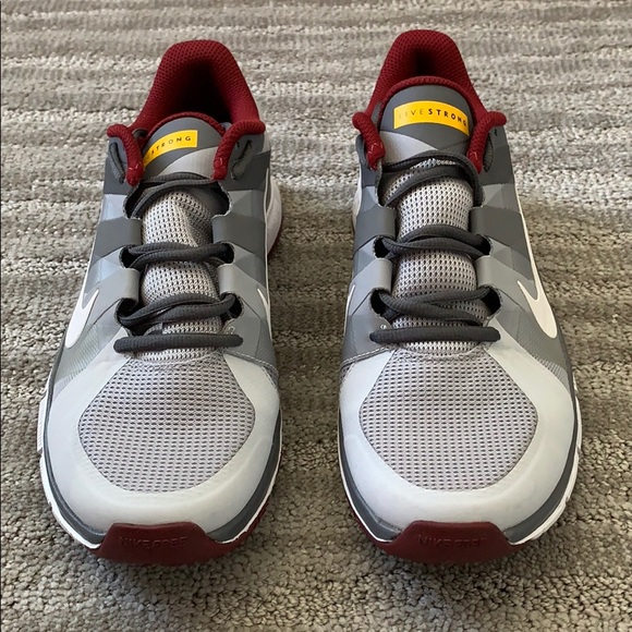 RARE Nike Men’s Maroon Gray Livestrong Sneakers 8 main image 6